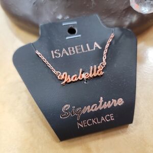 ISABELLA Personalized In Rose Gold Name Necklace